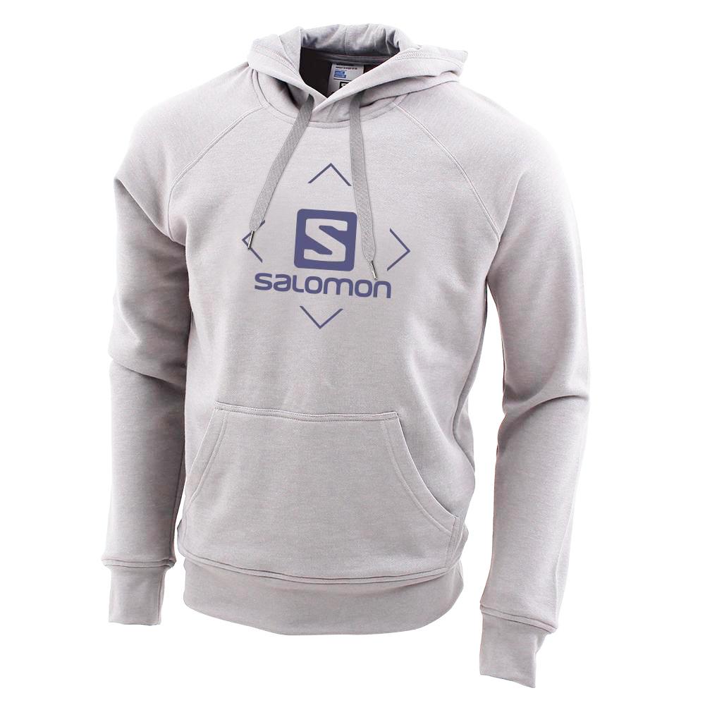 Salomon Singapore Mens Sweatshirt - FLY AWAY M Grey | 26345-OQMU